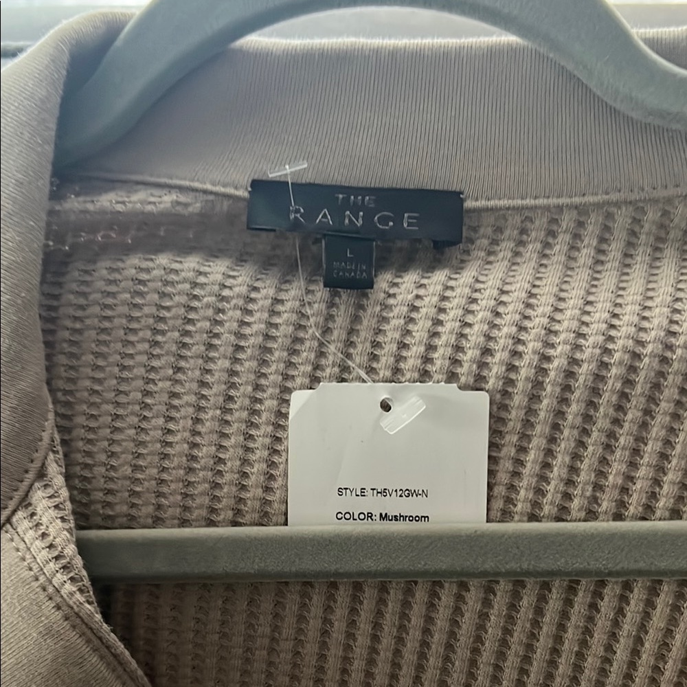 The Range Beige Waffle Knit Sweater